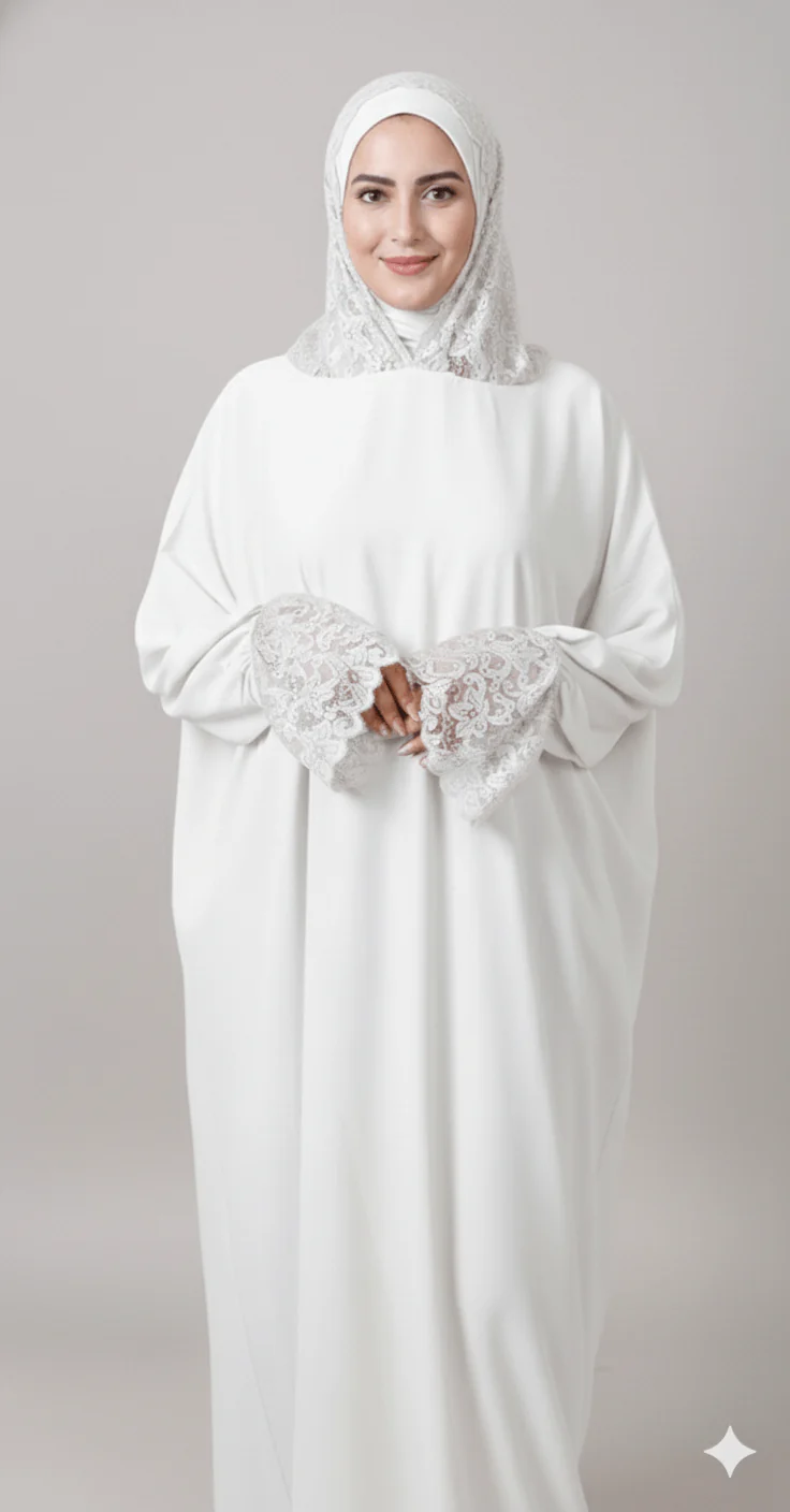 Abaya de prière avec Dentelle 3
